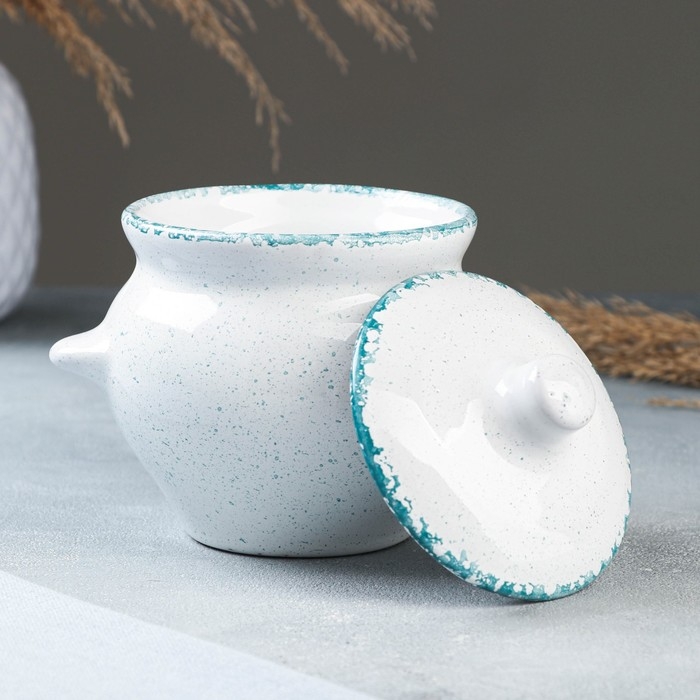 Горшок керамический для запекания №5 с ручками, 0,5л / 10х10,5см, варадеро Горшок керамический для запекания №5 с ручками, 0,5л / 10х10,5см, варадеро