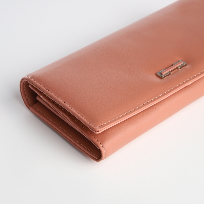 Кошелёк женский на магните, цвет розовый
