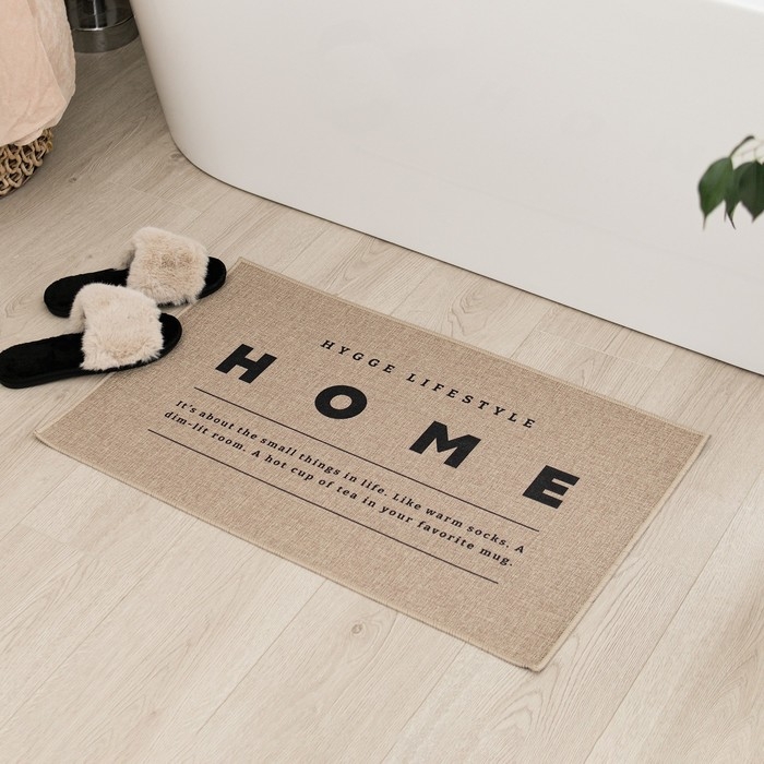 Коврик для ванной Этель Коврик для ванной Этель "HOME", 48х78 см