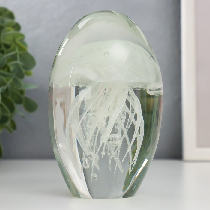 Сувенир стекло пресс-папье Сувенир стекло пресс-папье "Медуза" МИКС 11,5х7х7 см