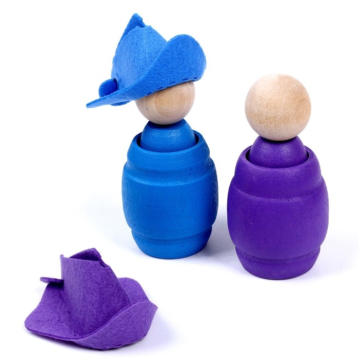 Сортер «Ребята в шляпках», 6 цветов Сортер «Ребята в шляпках», 6 цветов