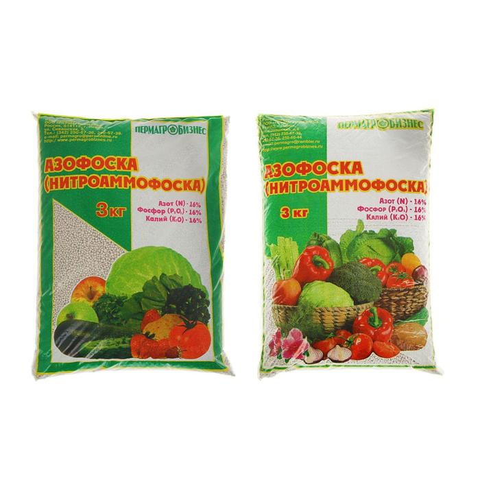Удобрение минеральное Азофоска, 3 кг Удобрение минеральное Азофоска, 3 кг