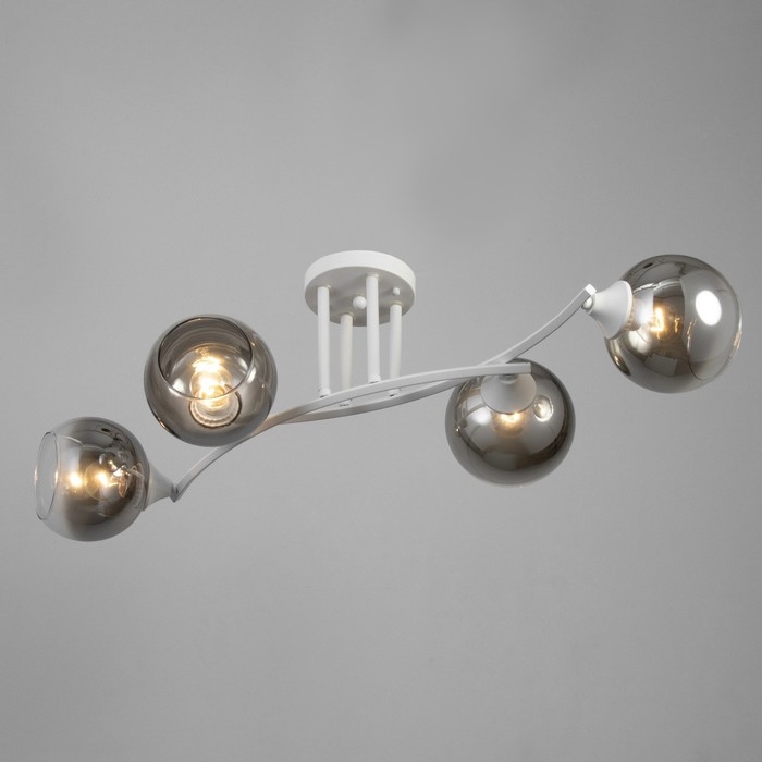 Люстра Люстра "Снежа" 4хЕ27 40Вт белый 81х33х21см BayerLux