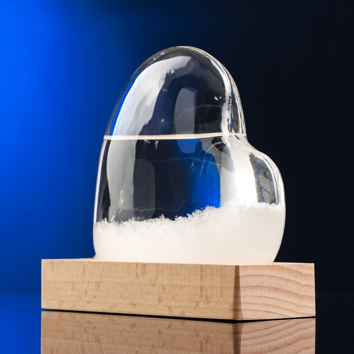 Барометр - штормгласс Барометр - штормгласс "Сердце" 11х10х4см, МИКС