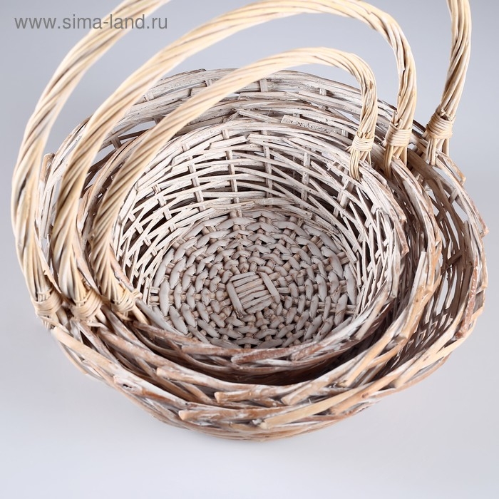 Набор корзин, 3 шт, 36х36х13х36 см Набор корзин, 3 шт, 36х36х13х36 см