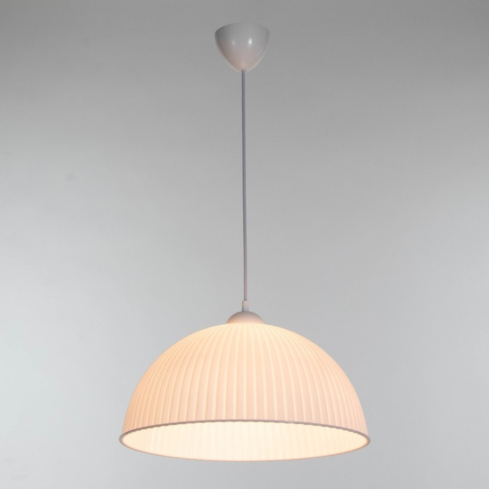 Люстра BayerLux Подвес BayerLuxная  Люстра BayerLux Подвес BayerLuxная "Волна" E27 40Вт белый 40х40х18(+60)см