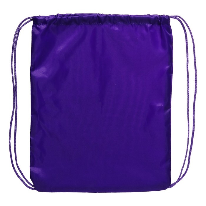 Мешок для обуви 420 х 340 мм, Calligrata  Мешок для обуви 420 х 340 мм, Calligrata "Стандарт", (мягкий полиэстер, плотность 210 D), фиолетовый