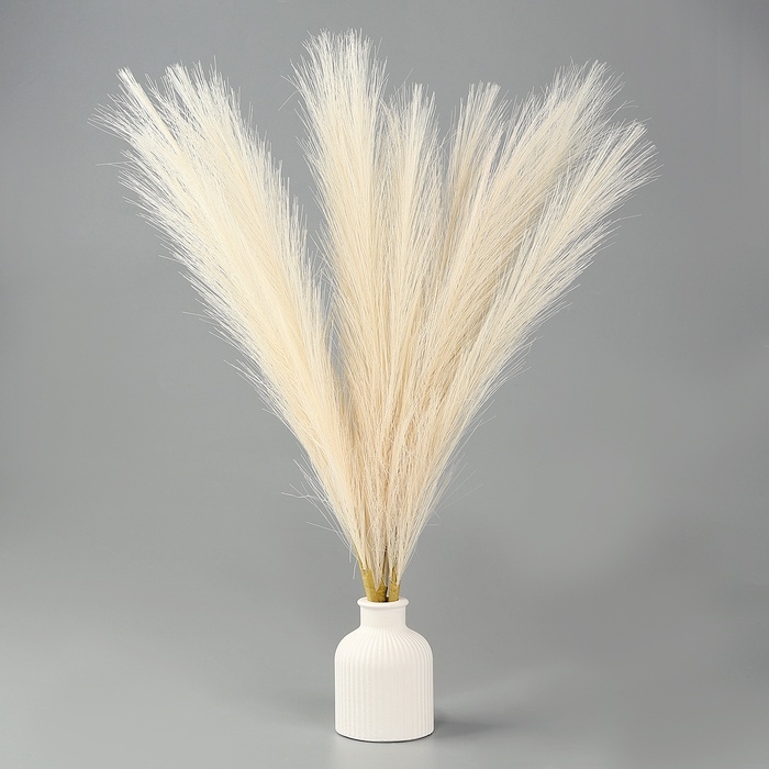 Пампасная искусственная трава, высота 43 см, набор 3 шт., цвет бежевый Пампасная искусственная трава, высота 43 см, набор 3 шт., цвет бежевый