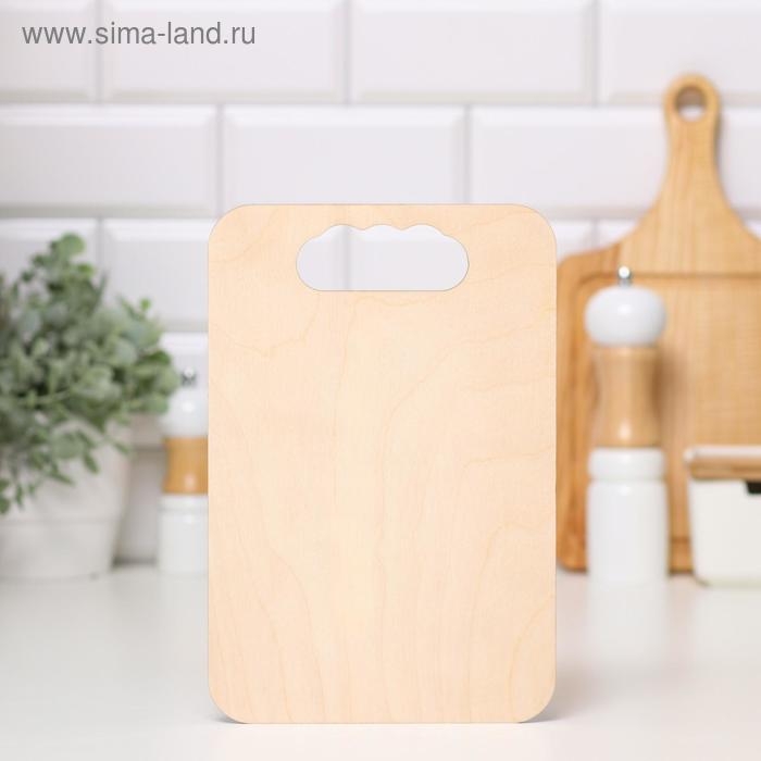 Доска разделочная  Доска разделочная "Моя кухня-Мои правила", дерево, 18х27 см