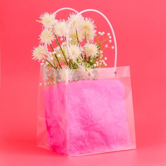 Пакет подарочный ПП, прозрачный 23 х 18 х 24 см Пакет подарочный ПП, прозрачный 23 х 18 х 24 см