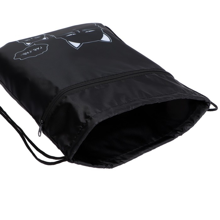 Мешок для обуви с карманом 420 х 340 мм, Calligrata МСО-7С, (мягкий полиэстер, плотность 210D),  Мешок для обуви с карманом 420 х 340 мм, Calligrata МСО-7С, (мягкий полиэстер, плотность 210D), "Коты"