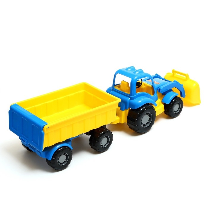 Трактор с прицепом №1 и ковшом «Силач», МИКС Трактор с прицепом №1 и ковшом «Силач», МИКС