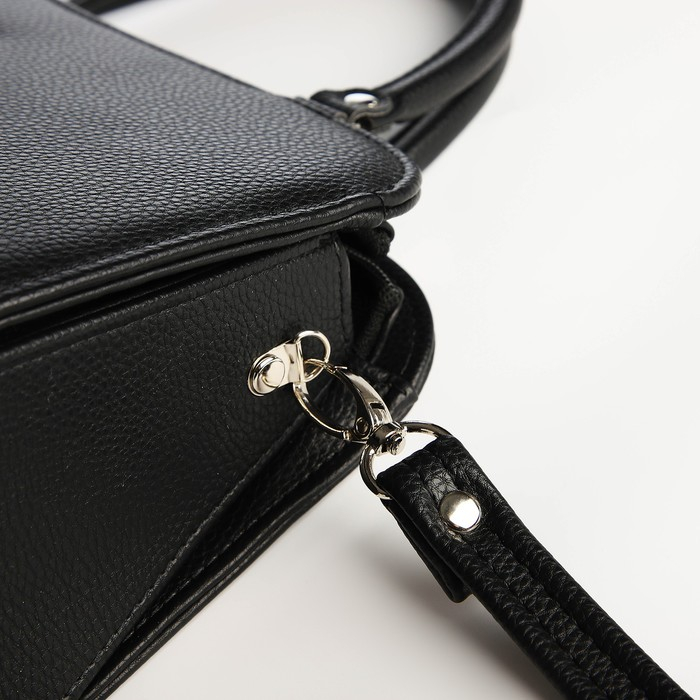 Сумка женская TEXTURA, тоут, средний размер, цвет чёрный Сумка женская TEXTURA, тоут, средний размер, цвет чёрный