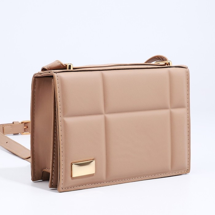 Сумка-мессенджер на магните, цвет бежевый Сумка-мессенджер на магните, цвет бежевый