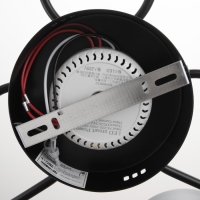 Люстра с ПДУ 2298/7BK LED 156Вт 3000-6000К черный 105х99х15 см BayerLux