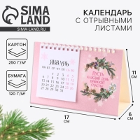 Календарь 2025 настольный с отрывными листами «Новый год: Волшебного 2025 года», 16,9 х 14 см