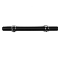Ручка скоба CAPPIO CAMDEN, м/о 96 мм, d=12 mm, пластик, цвет хром/черный