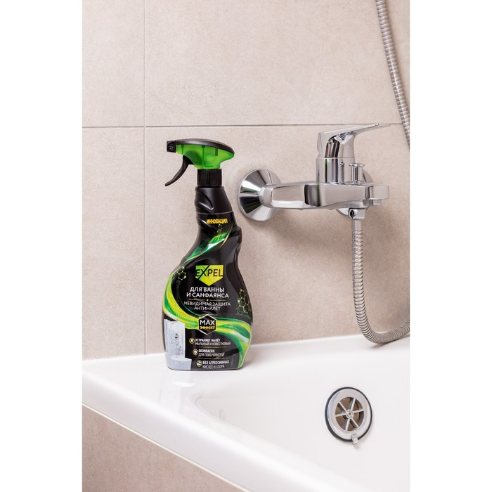 Спрей, EXPEL, Антиналет для санфаянса ванны и раковины, 600 мл Спрей, EXPEL, Антиналет для санфаянса ванны и раковины, 600 мл