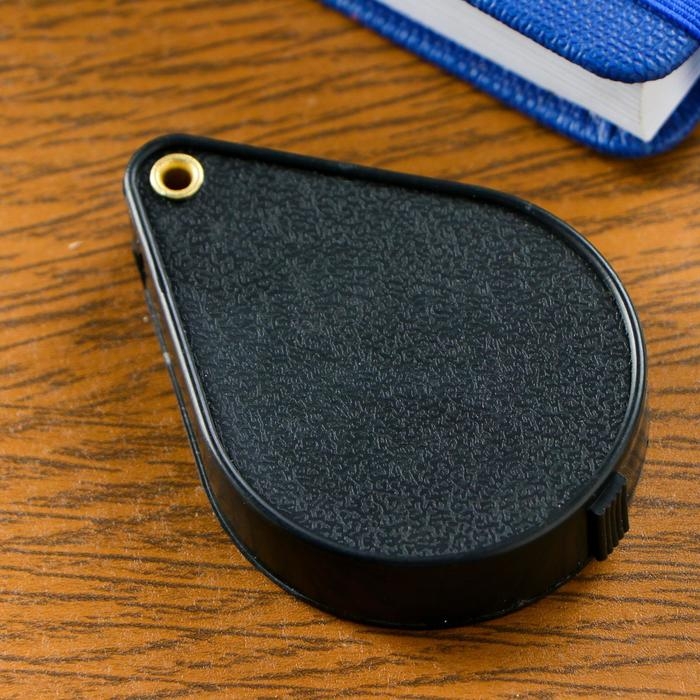 Лупа складная 3х, d=6 см, чёрная Лупа складная 3х, d=6 см, чёрная