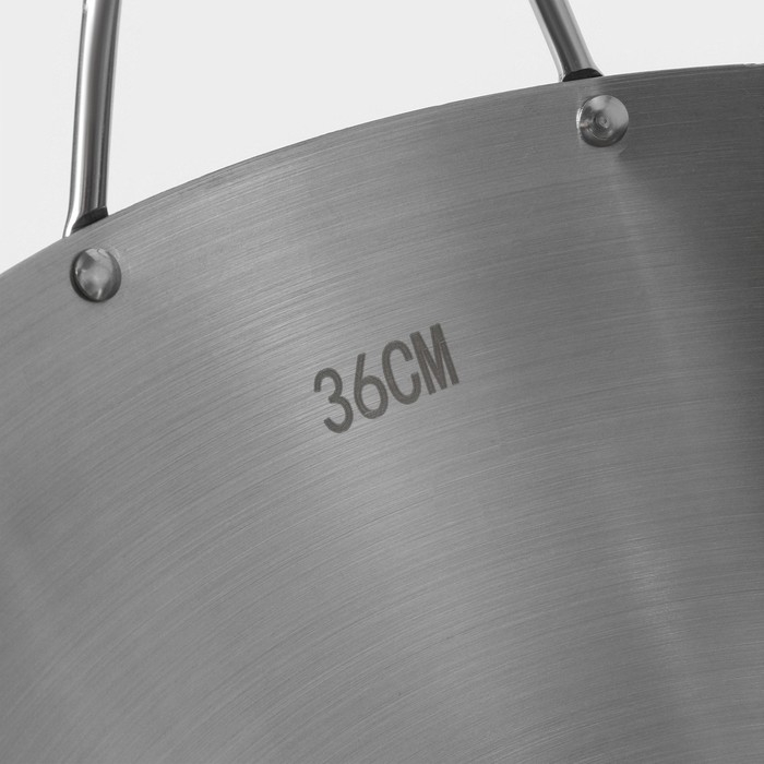 Сковорода-Wok из нержавеющей стали Hanna Knövell Chief, 6 л, d=36 см, с ручкой Сковорода-Wok из нержавеющей стали Hanna Knövell Chief, 6 л, d=36 см, с ручкой