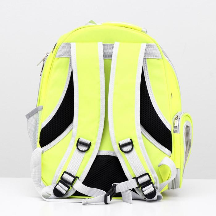 Рюкзак для переноски кошек и собак, прозрачный, 31 х 28 х 42 см, жёлтый Рюкзак для переноски кошек и собак, прозрачный, 31 х 28 х 42 см, жёлтый