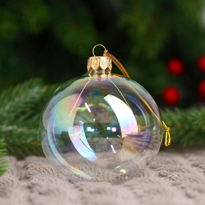 Ёлочный шар d-8 см Ёлочный шар d-8 см "Перламутровый"