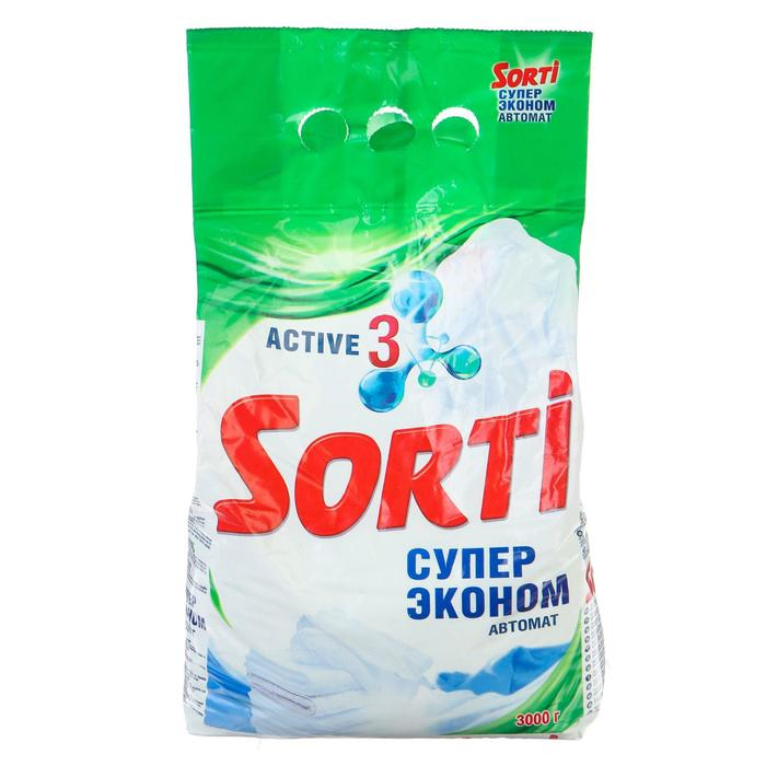 Стиральный порошок Sorti  Стиральный порошок Sorti "Эконом Супер", автомат, 3 кг