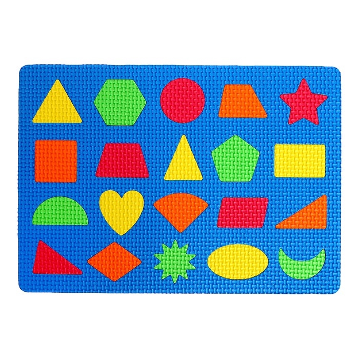 Коврик-пазл «Умные фигуры», цвета МИКС Коврик-пазл «Умные фигуры», цвета МИКС
