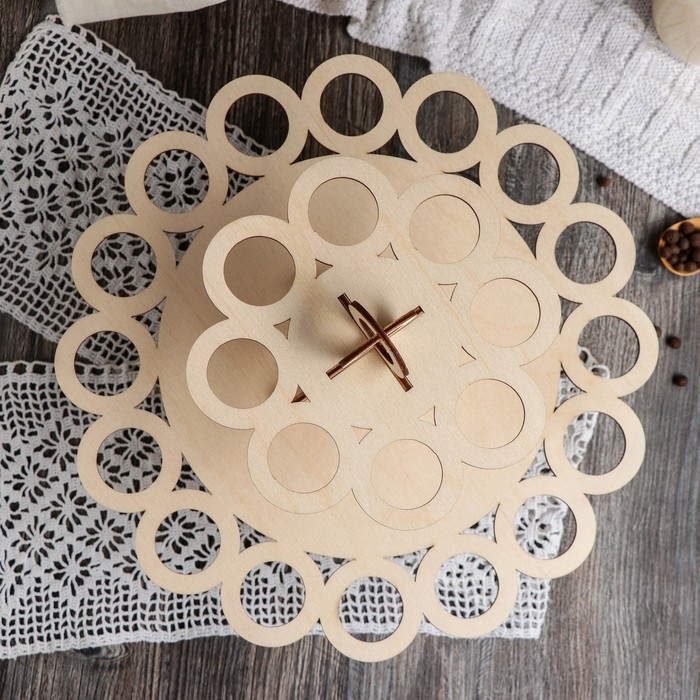 Подставка для яиц пасхальная, 2-х ярусная, 24 ячейки, 30×30×20 см Подставка для яиц пасхальная, 2-х ярусная, 24 ячейки, 30×30×20 см