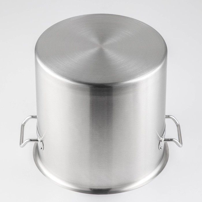 Кастрюля из нержавеющей стали Hanna Knövell HoReCa, 15 л, толщина 0,8 мм, 201 сталь, металлическая крышка Кастрюля из нержавеющей стали Hanna Knövell HoReCa, 15 л, толщина 0,8 мм, 201 сталь, металлическая крышка