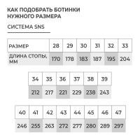 Ботинки лыжные Winter Star classic, SNS, р. 37, цвет чёрный/красный