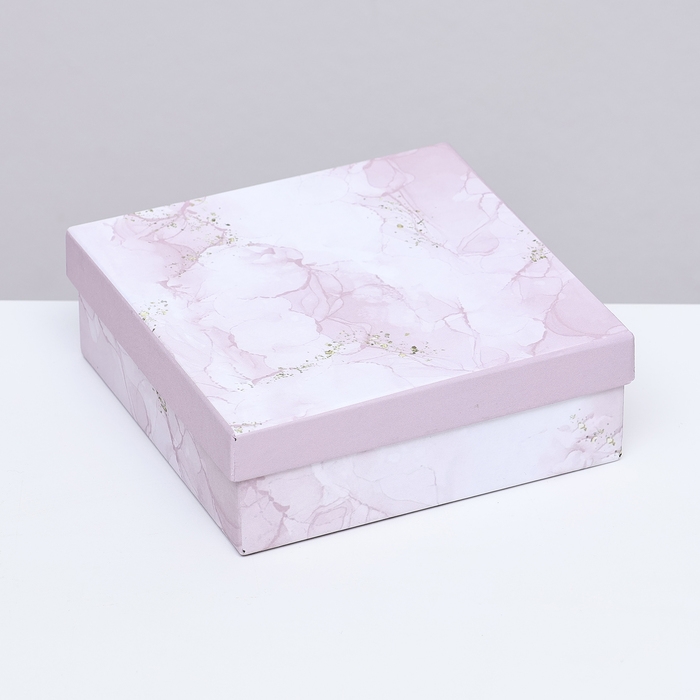 Подарочная коробка квадратная Подарочная коробка квадратная "Гранит",13,5 х 13,5 х 5 см