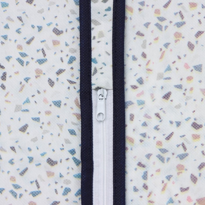 Чехол для одежды Доляна «Мармелад», ПВХ окно, 60×90 см, цвет белый