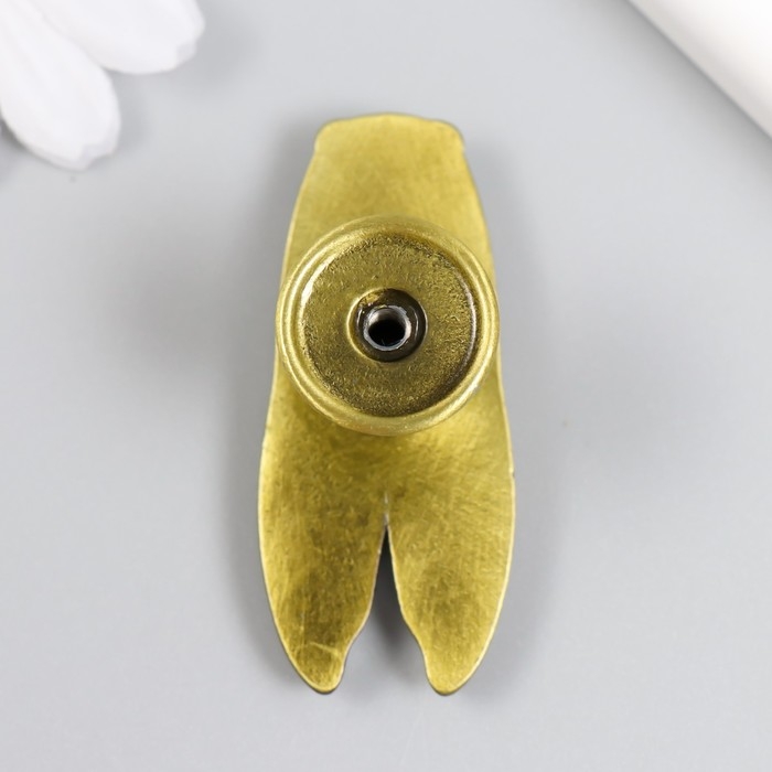 Ручка для шкатулки металл Ручка для шкатулки металл "Цикада" состаренное золото