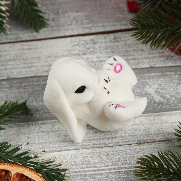 Фигурное мыло Фигурное мыло "Кролик Абрикосик" белый, 95гр, 7х7х6см