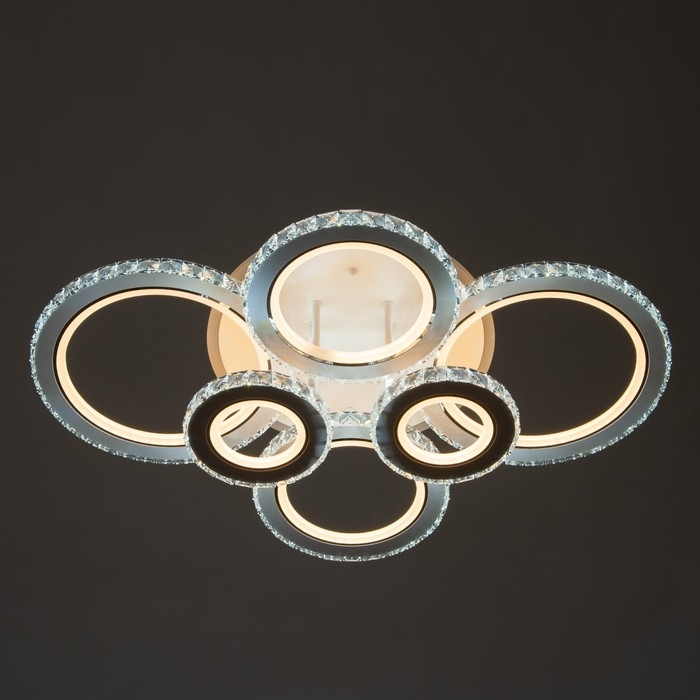 Люстра с ПДУ "Ива" 6хLED 2400Вт 3000-6000К RGB белый 75х52х14см