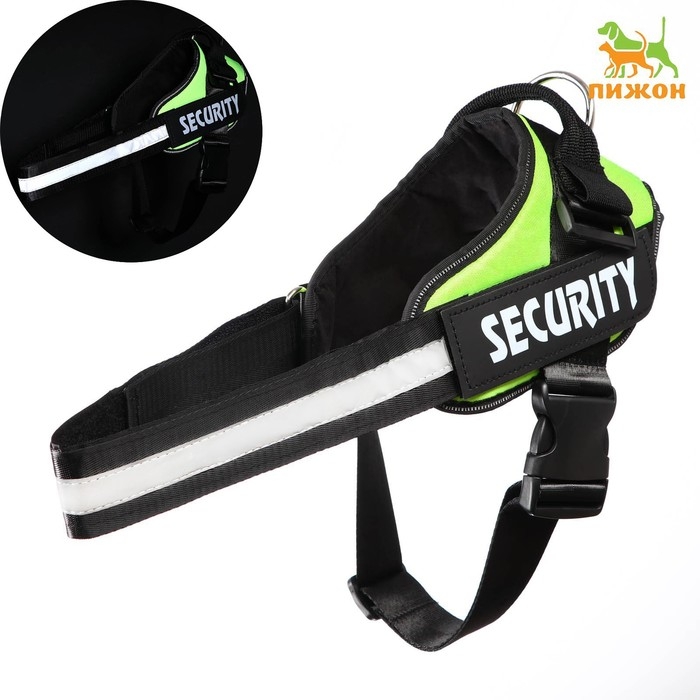 Шлейка К9 мягкая светоотражающая, размер L, ОГ 68-80 см, вес 17,5-32,5 см, зелёная Шлейка К9 мягкая светоотражающая, размер L, ОГ 68-80 см, вес 17,5-32,5 см, зелёная