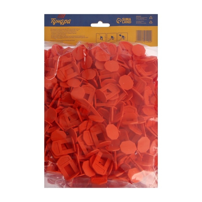 Зажим  Зажим "Ворота" для выравнивания плитки ТУНДРА, 1 мм, в упаковке 500 шт.