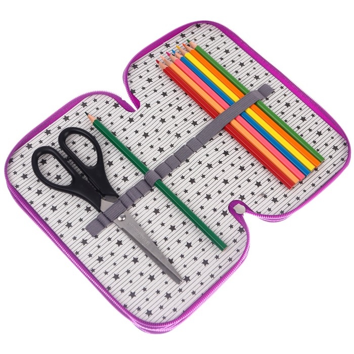 Пенал каркасный с эффектом металлик, 2 секции, 125х205х40 мм, ламинированный картон, Холодное сердце Пенал каркасный с эффектом металлик, 2 секции, 125х205х40 мм, ламинированный картон, Холодное сердце