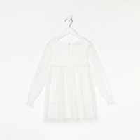 Платье для девочки KAFTAN, размер 32 (110-116 см), белый
