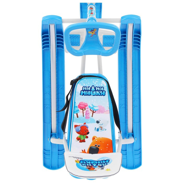 Снегокат «Тимка спорт 4-1 ми-ми-мишки», ТС4-1/ММ1, со спинкой и ремнём безопасности, цвет голубой/белый Снегокат «Тимка спорт 4-1 ми-ми-мишки», ТС4-1/ММ1, со спинкой и ремнём безопасности, цвет голубой/белый