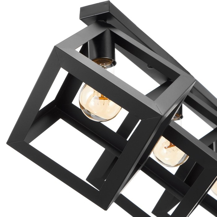 Светильник Светильник "Куб" 3хE27 40Вт черный 78х22х30 см BayerLux