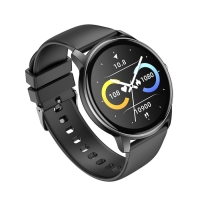 Смарт-часы Hoco Y4, 1.28", 240x240, IP68, BT5.0, 200 мАч, будильник, шагомер, черные