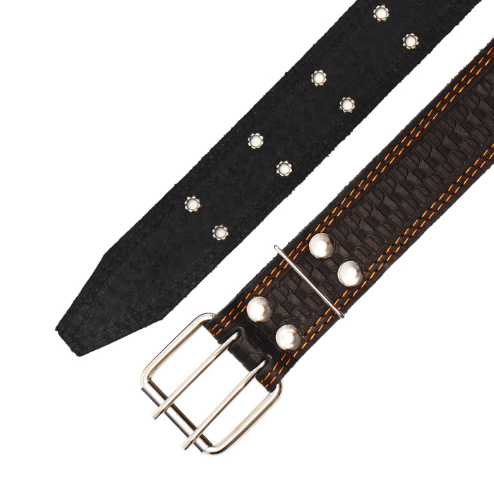 Ошейник кожаный тисненый однослойный, безразмерный, 74 х 4,5 см, ОШ 35-65 см, микс цветов Ошейник кожаный тисненый однослойный, безразмерный, 74 х 4,5 см, ОШ 35-65 см, микс цветов