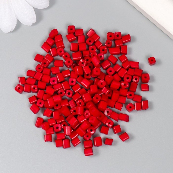 Бисер кубический стекло 4х4 мм  Бисер кубический стекло 4х4 мм "Яркость. Бордо" набор 20 гр