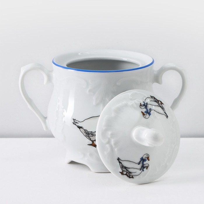 Чайный сервиз на 6 персон «Рококо. Гуси», 15 предметов