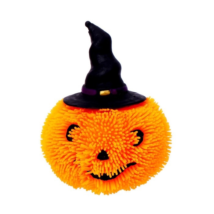 Хэллоуин. Антистресс сквиш мялка «Тыква в шляпе», в шоубоксе Хэллоуин. Антистресс сквиш мялка «Тыква в шляпе», в шоубоксе