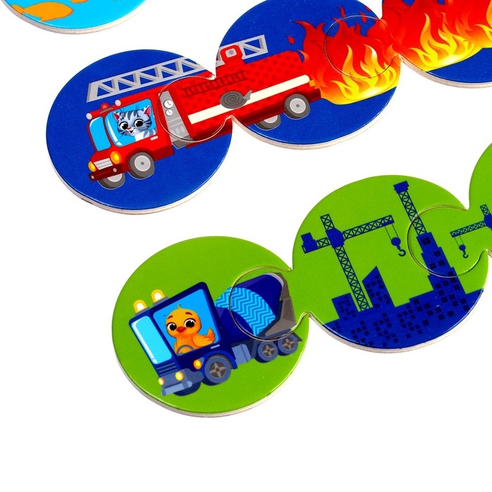 Пазлы логические 3 в 1 «Мама, малыш и счёт»