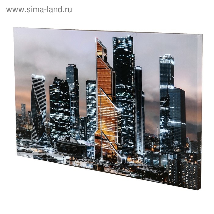 Картина на холсте "Блеск небоскребов" 60*100 см