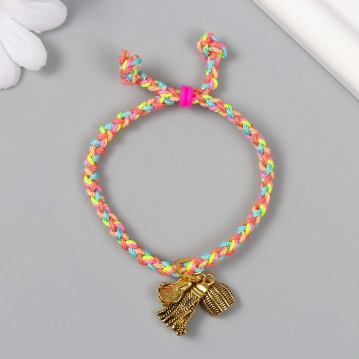 Браслет фен-шуй Браслет фен-шуй "Косичка. Веник и совок" регулируемая длина